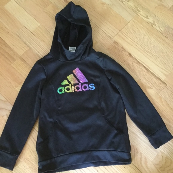 adidas Other - ADIDAS. EUC Girls Black Sweatshirt. Size 10/12